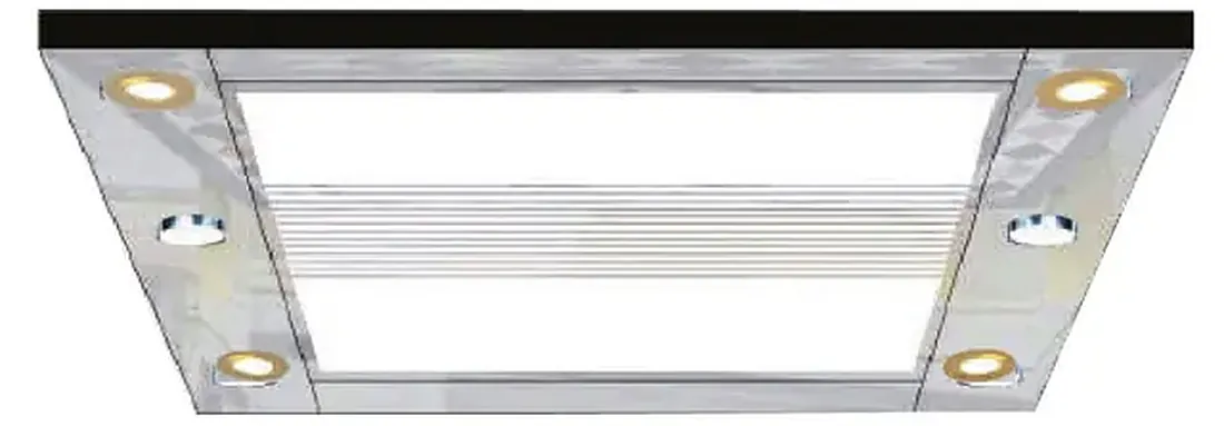 AS-T20 · Trần cabin inox, đèn LED
