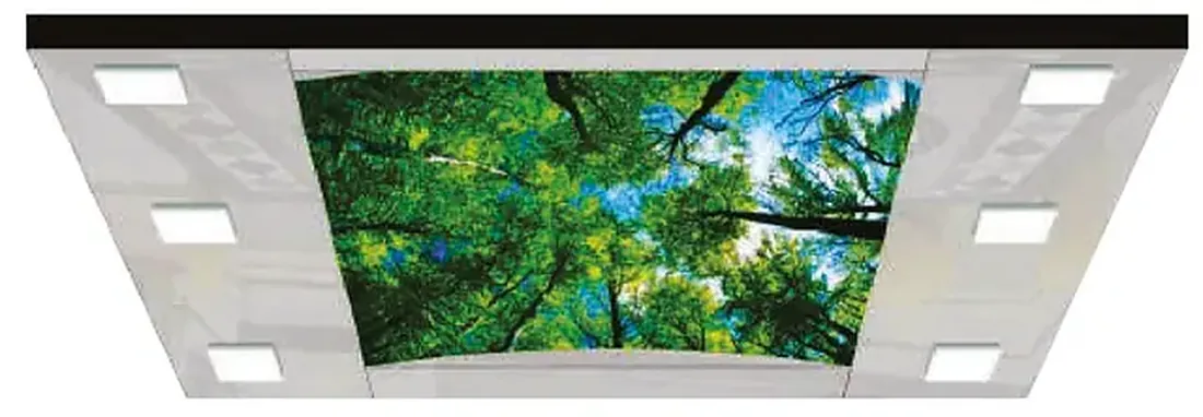 AS-T32 · Trần cabin inox, đèn LED